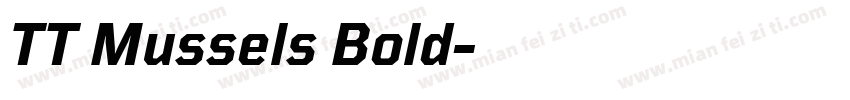 TT Mussels Bold字体转换